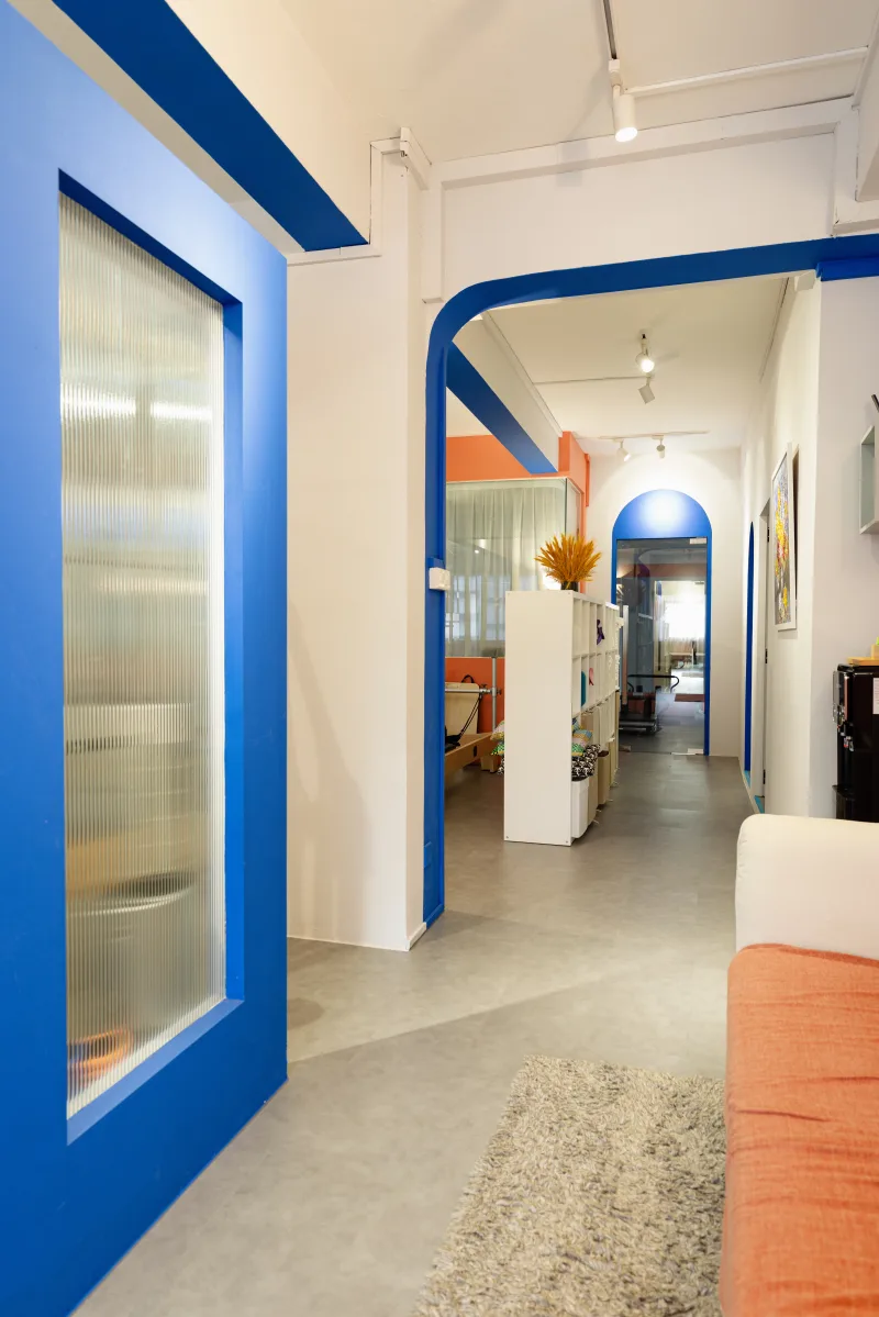 Walkway at Mind and Movement Raffles Place wellness space in CBD