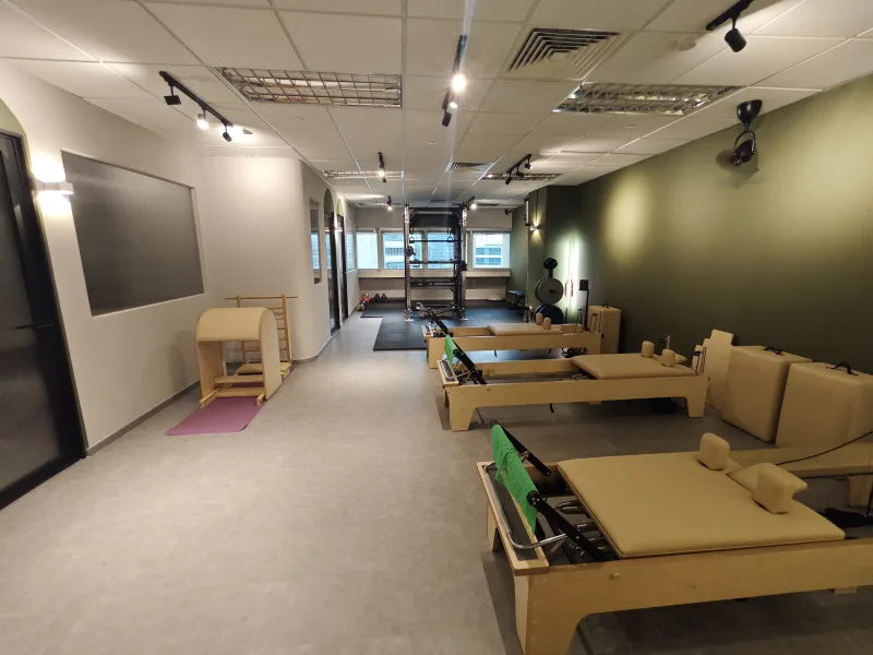 Reformer and studio equipment at Mind and Movement 111 Somerset