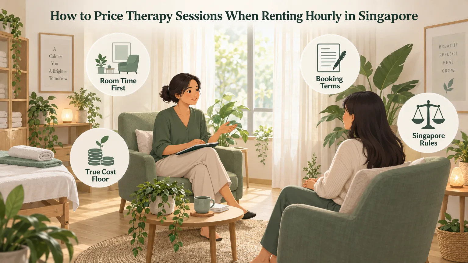 Infographic: How to Price Therapy Sessions When Renting Hourly in Singapore
